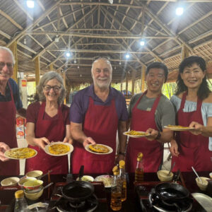 Local Market Walk,Basket Boat and Cooking Class Experience